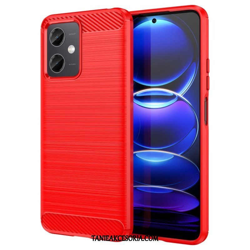 Etui do Xiaomi Redmi Note 12 5G Szczotkowane Włókno Węglowe