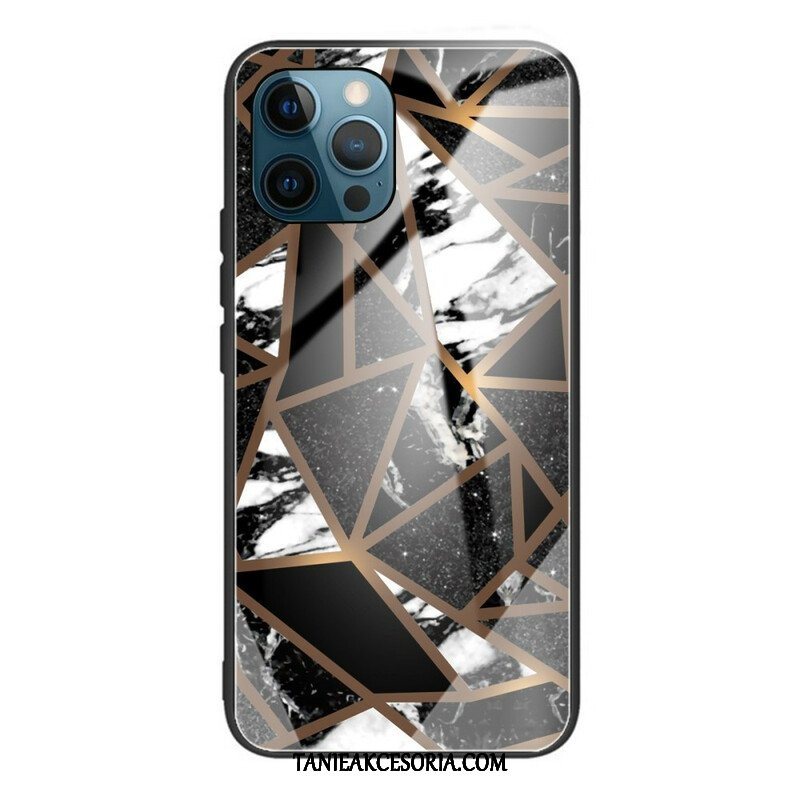 Etui do iPhone 13 Pro Geometria Marmurowe Szkło Hartowane