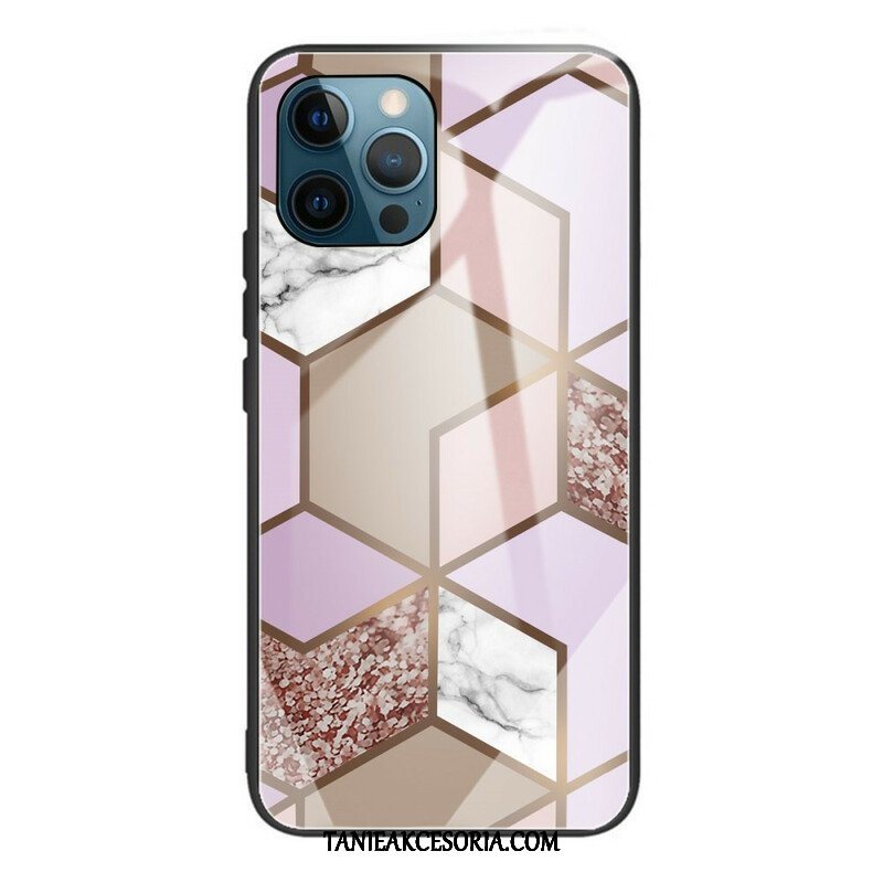 Etui do iPhone 13 Pro Geometria Marmurowe Szkło Hartowane