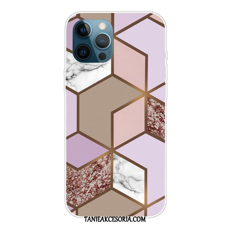 Etui do iPhone 13 Pro Geometria Marmuru