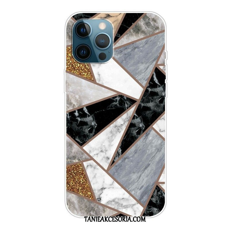 Etui do iPhone 13 Pro Odrzuć Geometryczny Marmur