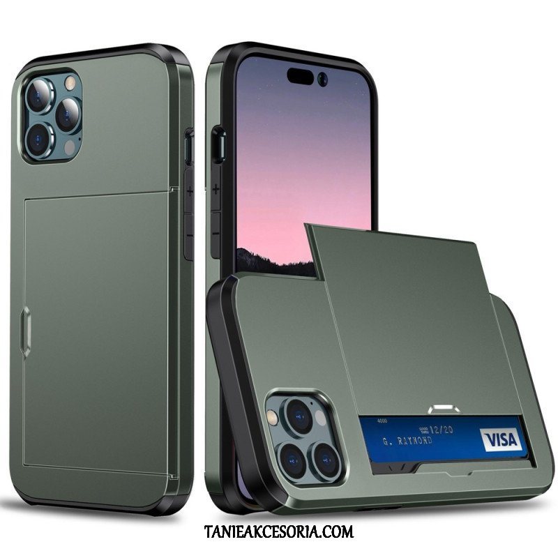 Etui do iPhone 14 Pro Max Dwa Zapinane Na Zamek Etui Na Karty