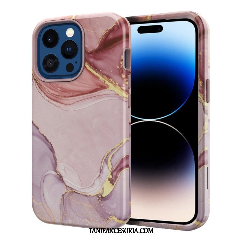 Etui do iPhone 14 Pro Max Wspaniały Marmur