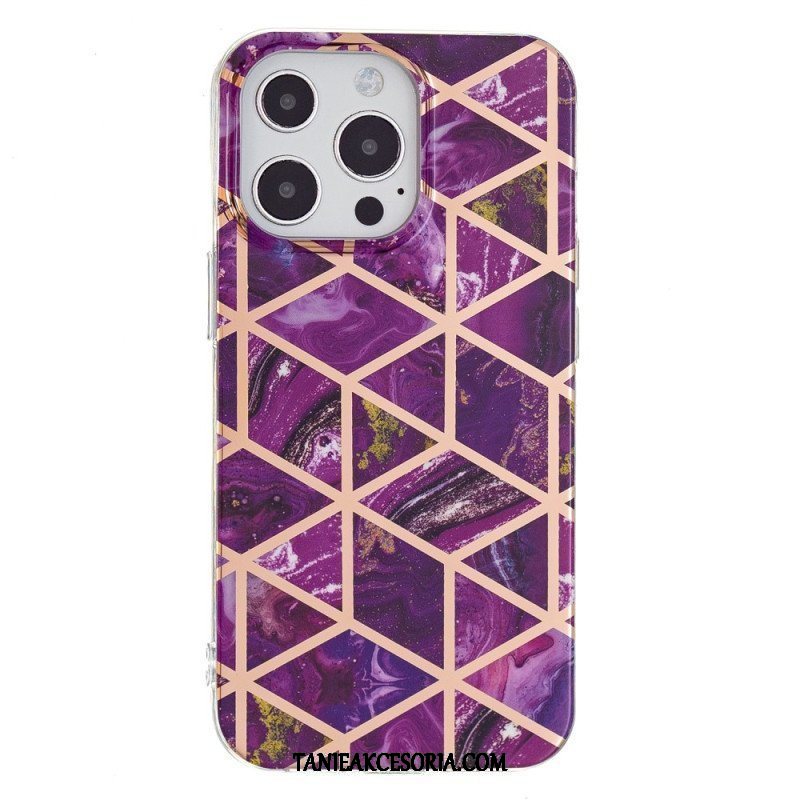 Etui do iPhone 15 Pro Marmur Geometryczny