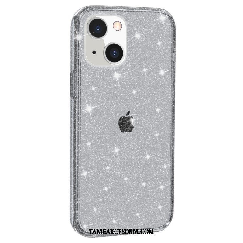 Etui do iPhone 15 Przezroczysty Brokat