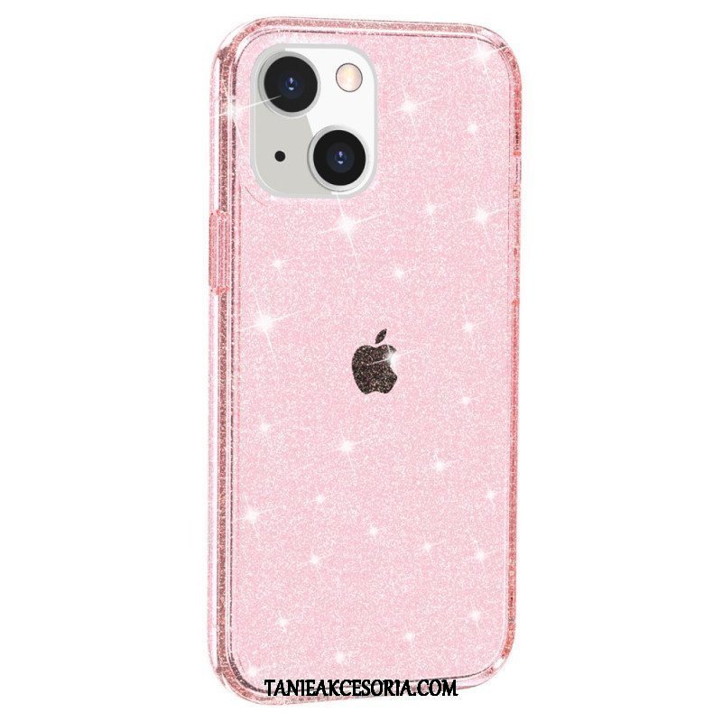 Etui do iPhone 15 Przezroczysty Brokat