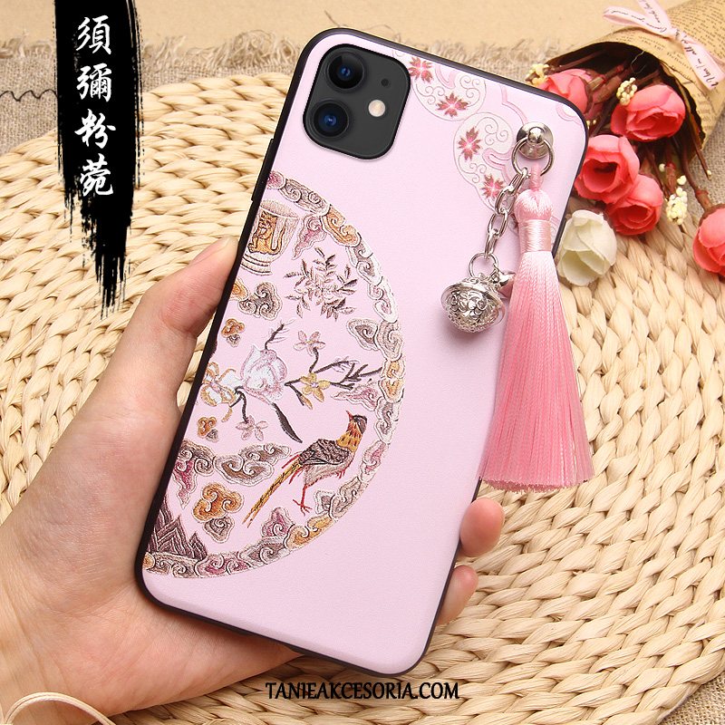 Etui iPhone 11 Czerwony Nowy Chiński Styl, Pokrowce iPhone 11 Silikonowe Anti-fall Modna Marka