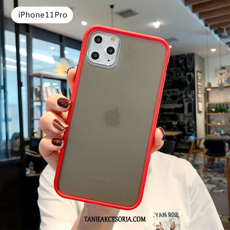 Etui iPhone 11 Pro Jednolity Kolor Zielony Ochraniacz, Futerał iPhone 11 Pro Nubuku Przezroczysty Kreatywne