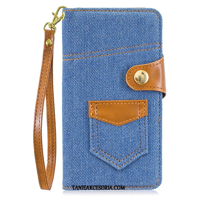 Etui iPhone 11 Pro Max All Inclusive Denim Telefon Komórkowy, Futerał iPhone 11 Pro Max Niebieski Klapa Tendencja