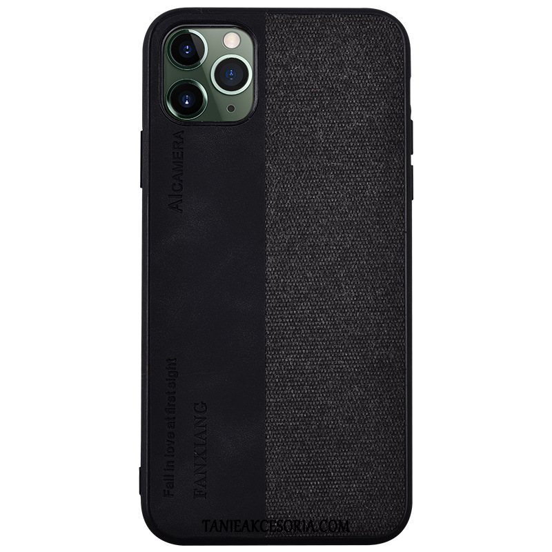 Etui iPhone 11 Pro Max Cienkie Zakochani Płótno, Pokrowce iPhone 11 Pro Max Oryginalny Modna Marka Wzór Braun