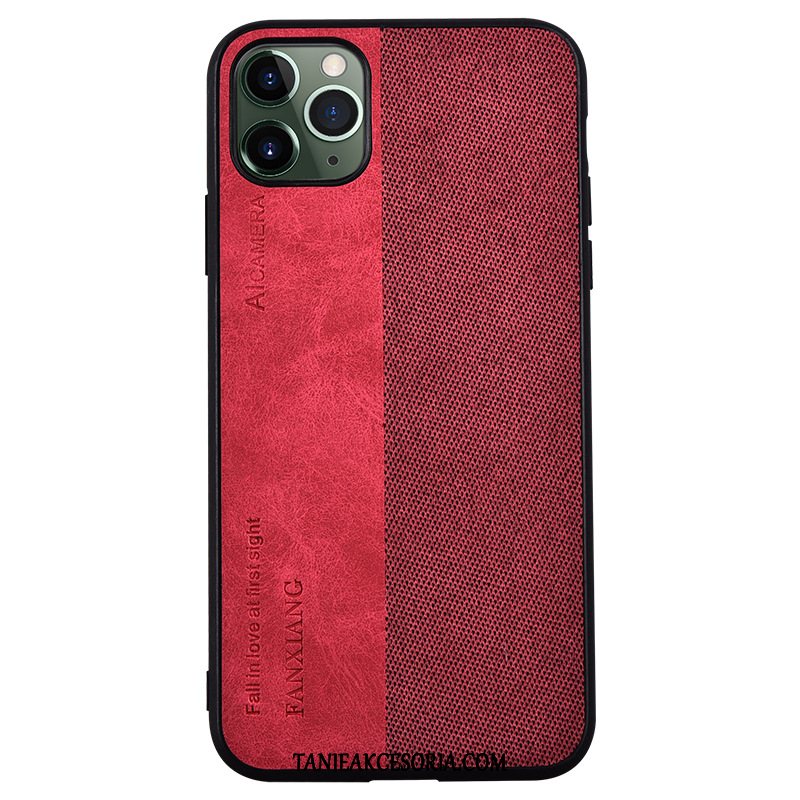 Etui iPhone 11 Pro Max Cienkie Zakochani Płótno, Pokrowce iPhone 11 Pro Max Oryginalny Modna Marka Wzór Braun