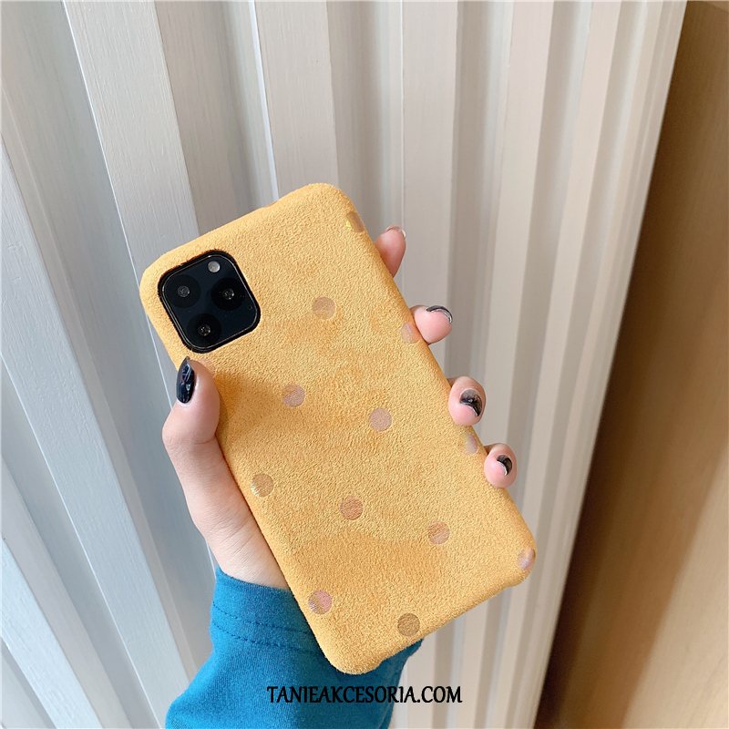 Etui iPhone 11 Pro Max Kreatywne Ochraniacz Nowy, Obudowa iPhone 11 Pro Max Żółty Punkt Fali Vintage