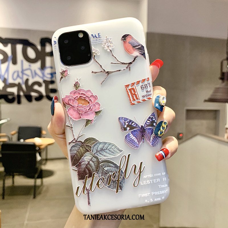 Etui iPhone 11 Pro Max Miękki Nubuku Silikonowe, Obudowa iPhone 11 Pro Max Ptak Chiński Styl Ochraniacz