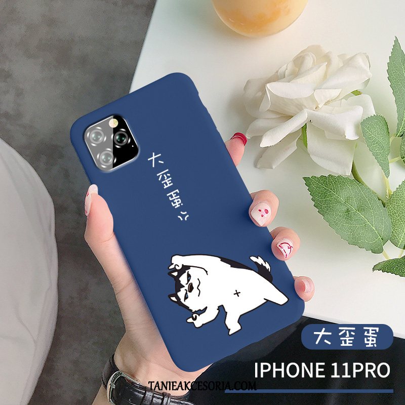 Etui iPhone 11 Pro Niebieski Czerwony Netto Krokodyl, Obudowa iPhone 11 Pro Silikonowe Kreatywne Telefon Komórkowy