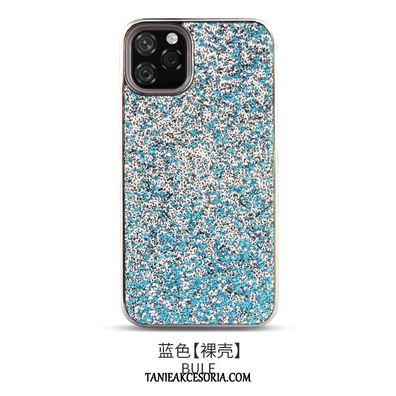 Etui iPhone 11 Pro Różowe Ochraniacz Silikonowe, Obudowa iPhone 11 Pro Rhinestone Purpurowy Telefon Komórkowy