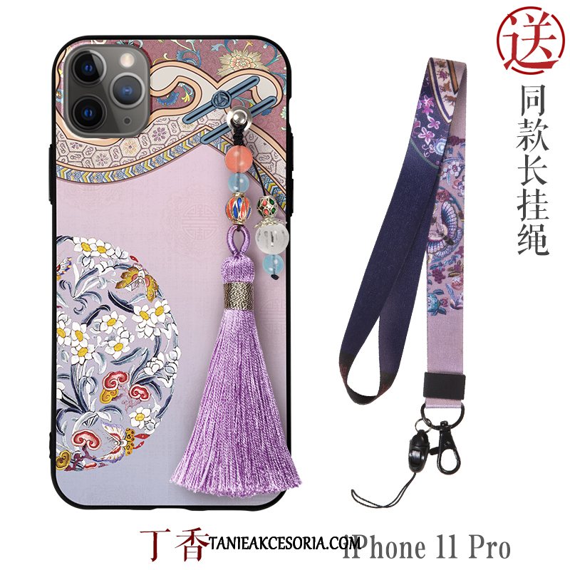 Etui iPhone 11 Pro Silikonowe Pałac Relief, Pokrowce iPhone 11 Pro All Inclusive Osobowość Cienka