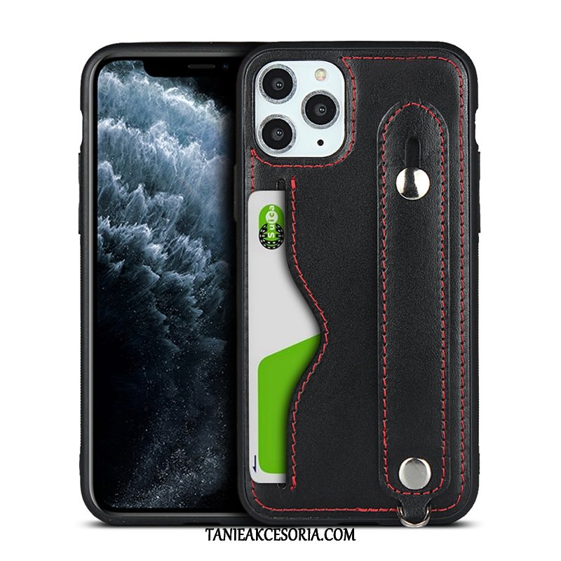 Etui iPhone 11 Pro Zielony Anti-fall Prawdziwa Skóra, Futerał iPhone 11 Pro Wiszące Ozdoby Telefon Komórkowy All Inclusive