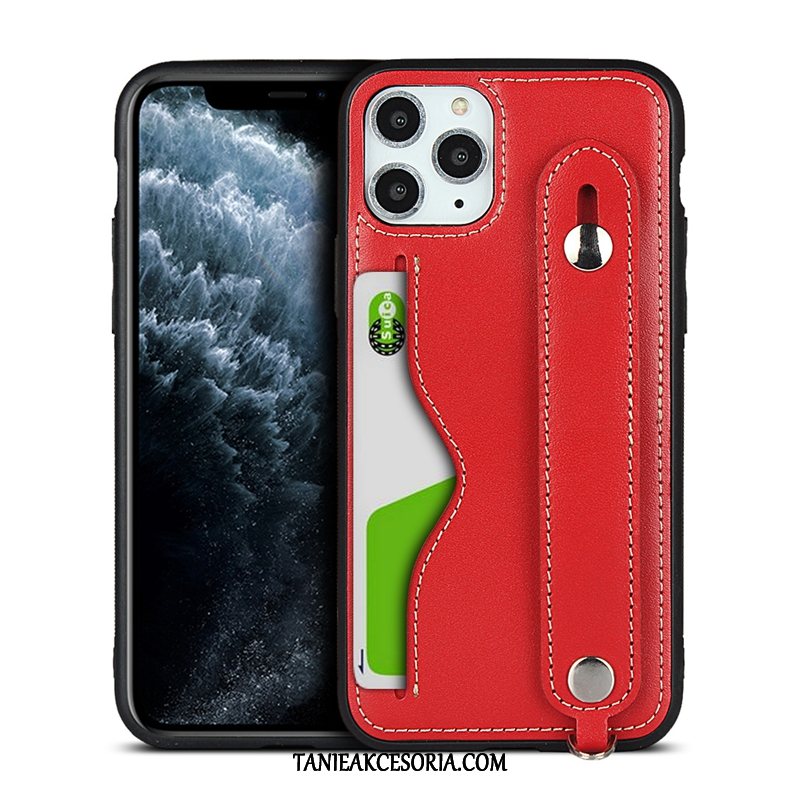 Etui iPhone 11 Pro Zielony Anti-fall Prawdziwa Skóra, Futerał iPhone 11 Pro Wiszące Ozdoby Telefon Komórkowy All Inclusive