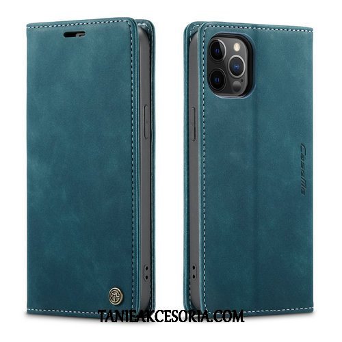 Etui iPhone 12 Pro Anti-fall All Inclusive Vintage, Obudowa iPhone 12 Pro Ochraniacz Karta Skórzany Futerał