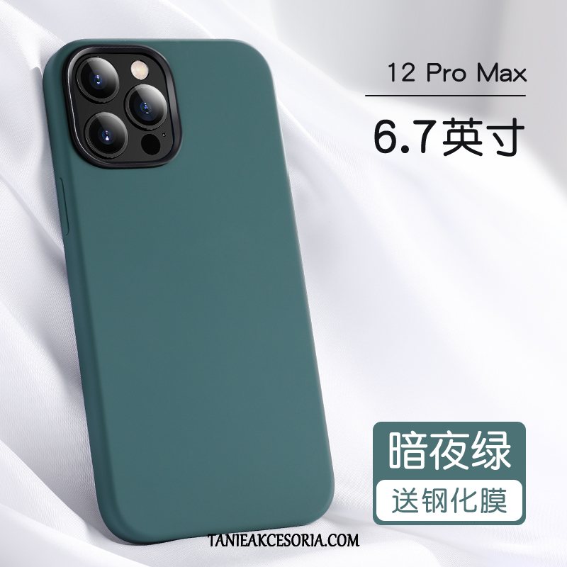 Etui iPhone 12 Pro Max All Inclusive Anti-fall Czerwony Netto, Obudowa iPhone 12 Pro Max Nowy Silikonowe Ochraniacz