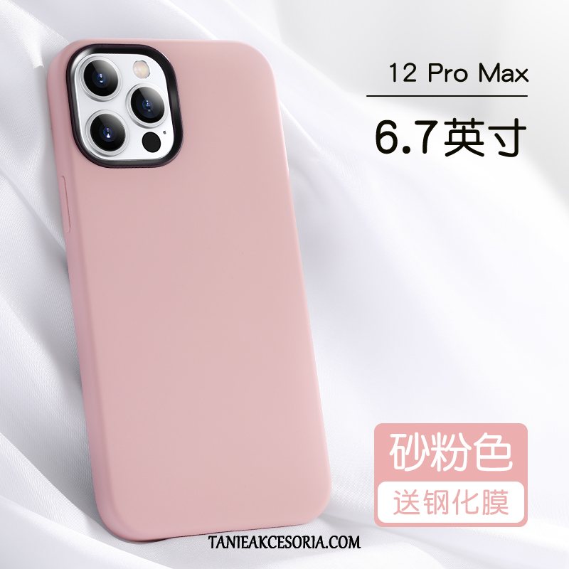 Etui iPhone 12 Pro Max All Inclusive Anti-fall Czerwony Netto, Obudowa iPhone 12 Pro Max Nowy Silikonowe Ochraniacz