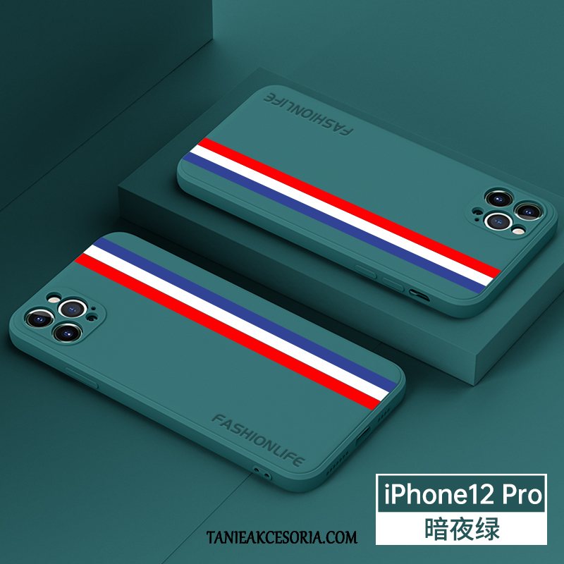 Etui iPhone 12 Pro Telefon Komórkowy Proste Silikonowe, Pokrowce iPhone 12 Pro Anti-fall Cienkie Kwadratowy