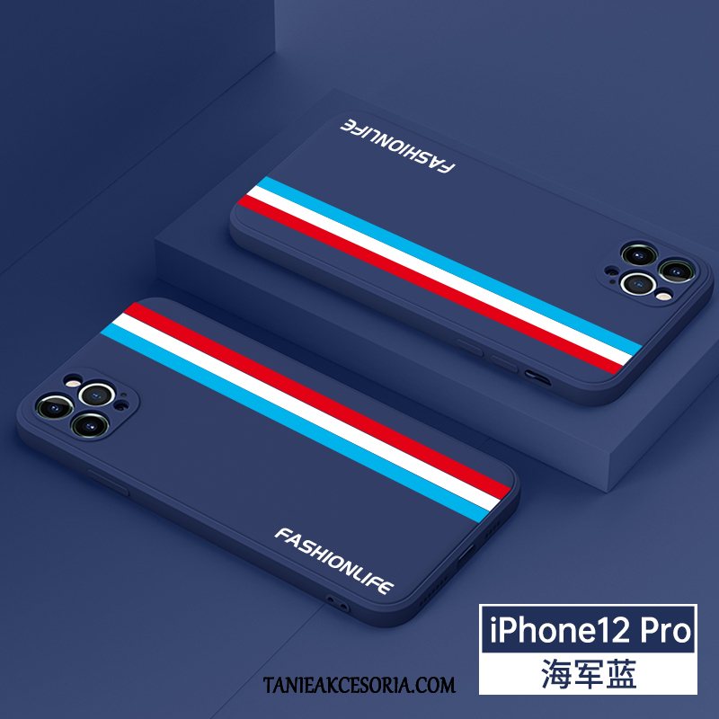 Etui iPhone 12 Pro Telefon Komórkowy Proste Silikonowe, Pokrowce iPhone 12 Pro Anti-fall Cienkie Kwadratowy