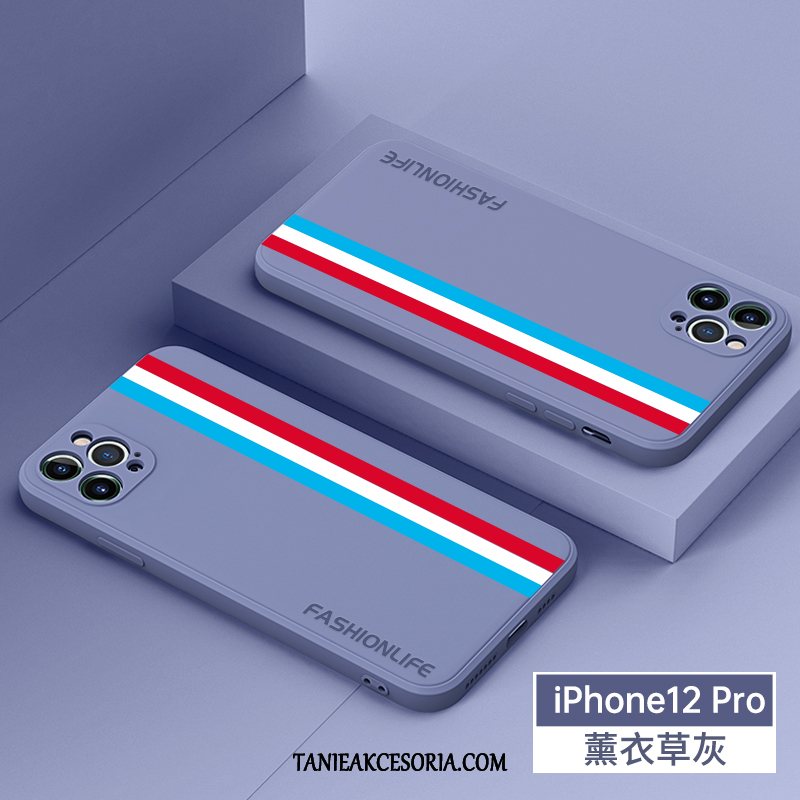 Etui iPhone 12 Pro Telefon Komórkowy Proste Silikonowe, Pokrowce iPhone 12 Pro Anti-fall Cienkie Kwadratowy