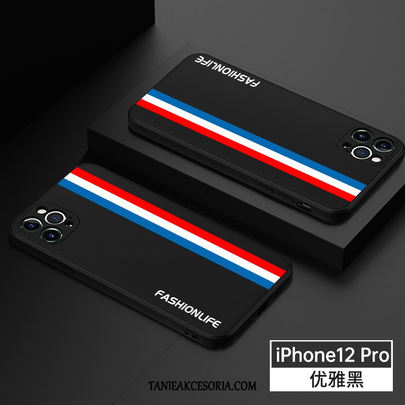 Etui iPhone 12 Pro Telefon Komórkowy Proste Silikonowe, Pokrowce iPhone 12 Pro Anti-fall Cienkie Kwadratowy