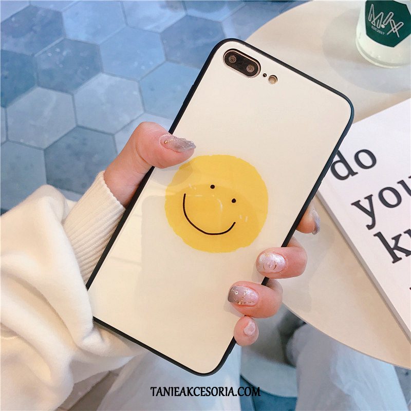 Etui iPhone 7 Plus Kreskówka Smile Piękny, Pokrowce iPhone 7 Plus Kreatywne Szkło All Inclusive