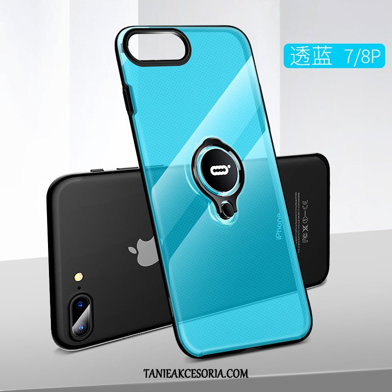 Etui iPhone 8 Plus Magnetyzm Ochraniacz Ring, Obudowa iPhone 8 Plus Wspornik Telefon Komórkowy Silikonowe