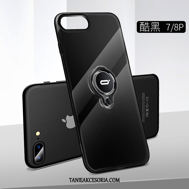 Etui iPhone 8 Plus Magnetyzm Ochraniacz Ring, Obudowa iPhone 8 Plus Wspornik Telefon Komórkowy Silikonowe