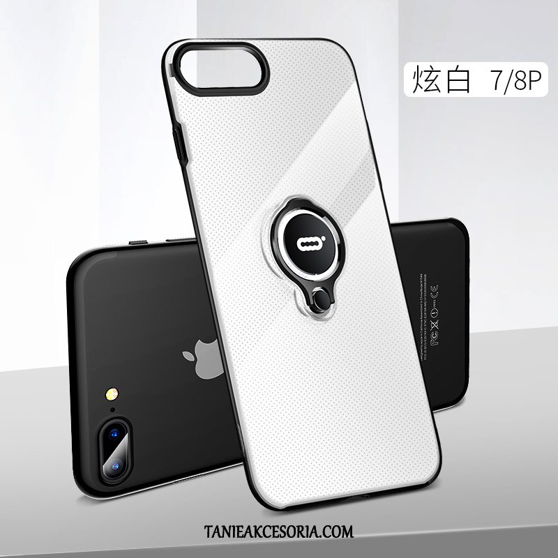 Etui iPhone 8 Plus Magnetyzm Ochraniacz Ring, Obudowa iPhone 8 Plus Wspornik Telefon Komórkowy Silikonowe