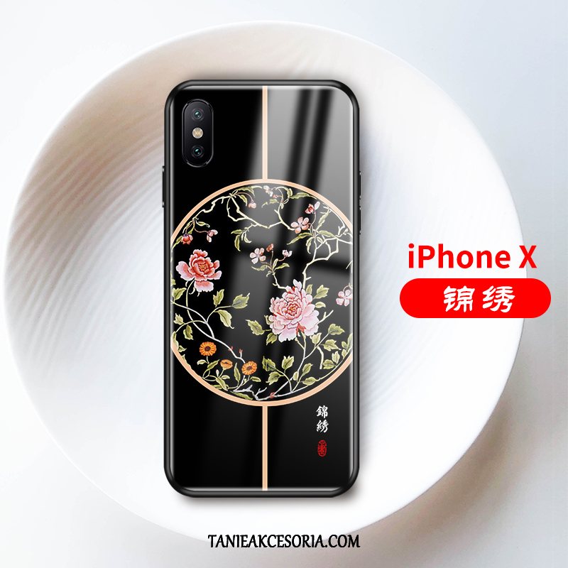 Etui iPhone X Anti-fall Szkło Jasny, Futerał iPhone X Cienkie Miękki Żółty