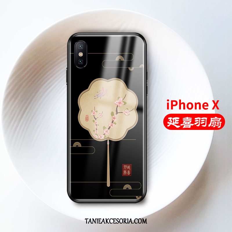 Etui iPhone X Anti-fall Szkło Jasny, Futerał iPhone X Cienkie Miękki Żółty