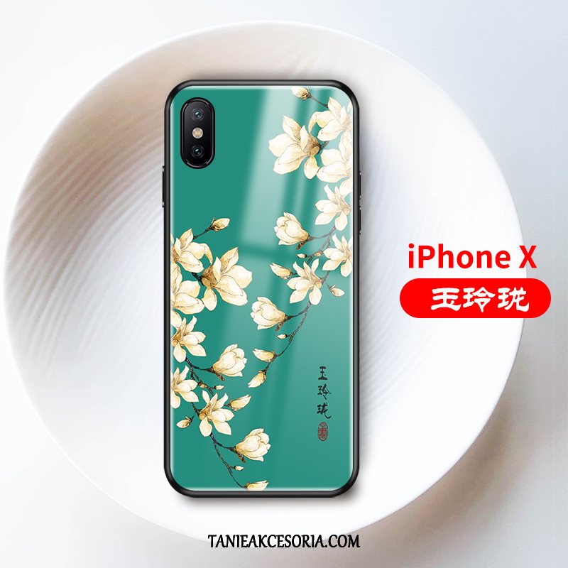 Etui iPhone X Anti-fall Szkło Jasny, Futerał iPhone X Cienkie Miękki Żółty