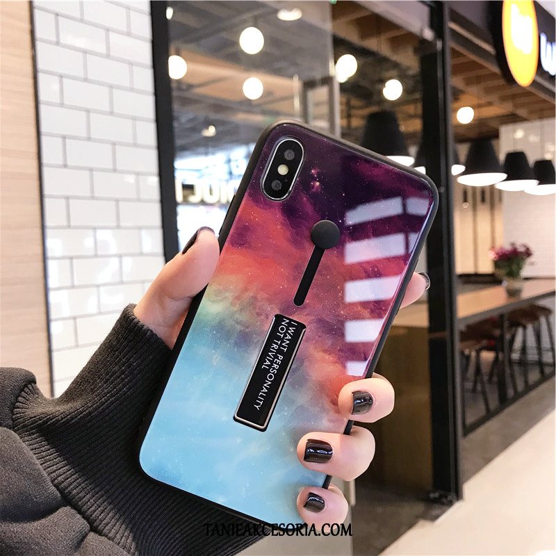 Etui iPhone X Czarny Lustro All Inclusive, Pokrowce iPhone X Młodzież Szkło Zakochani