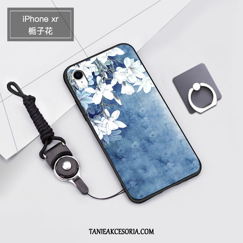 Etui iPhone Xr All Inclusive Anti-fall Silikonowe, Pokrowce iPhone Xr Nubuku Czerwony Netto Zakochani