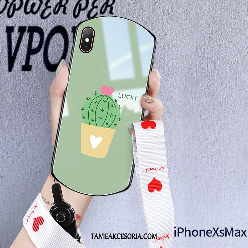 Etui iPhone Xs Max Anti-fall Osobowość Cienkie, Pokrowce iPhone Xs Max Czerwony Netto Tendencja Okrągła