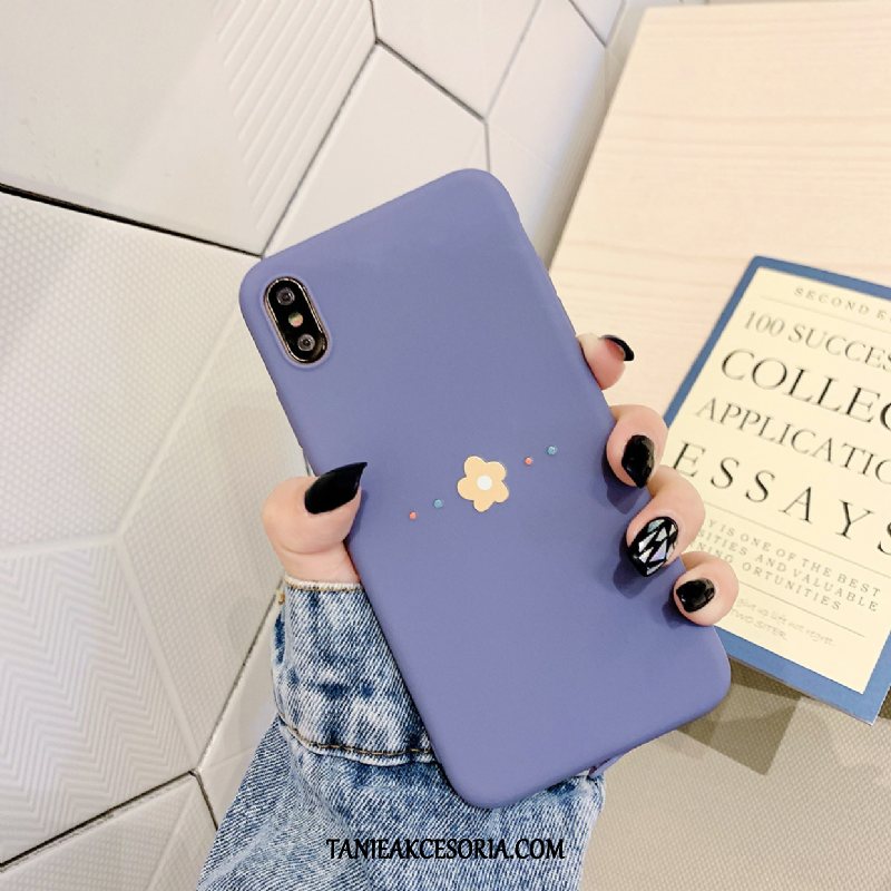 Etui iPhone Xs Max Czerwony Netto All Inclusive Purpurowy, Futerał iPhone Xs Max Modna Marka Nubuku Niebieski