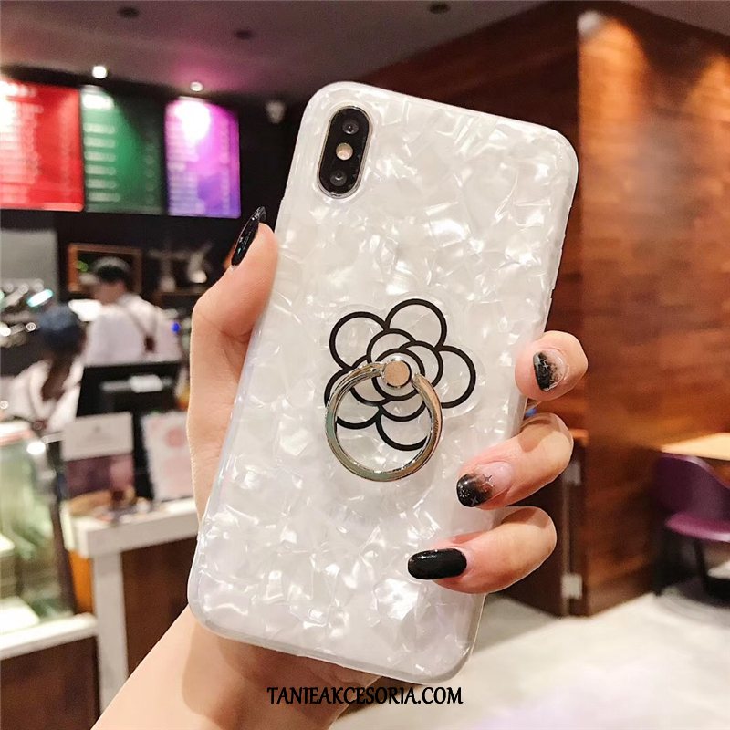 Etui iPhone Xs Max Mały Wspornik Telefon Komórkowy, Futerał iPhone Xs Max All Inclusive Ring Biały