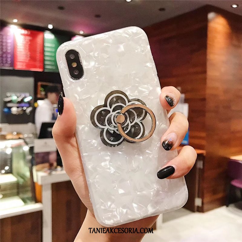 Etui iPhone Xs Max Mały Wspornik Telefon Komórkowy, Futerał iPhone Xs Max All Inclusive Ring Biały