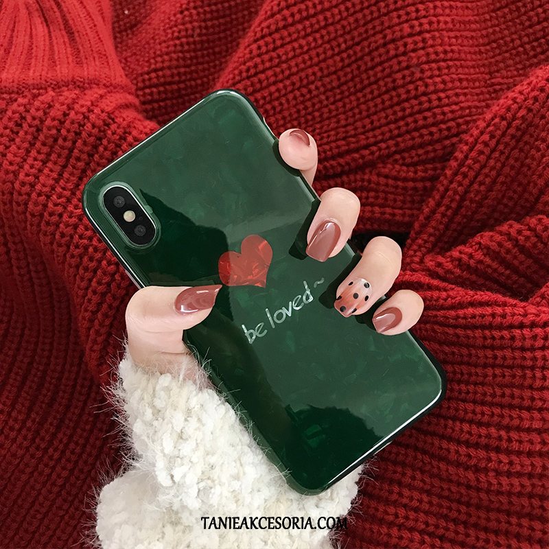 Etui iPhone Xs Max Miłość Silikonowe Moda, Pokrowce iPhone Xs Max Telefon Komórkowy Alfabet Tendencja