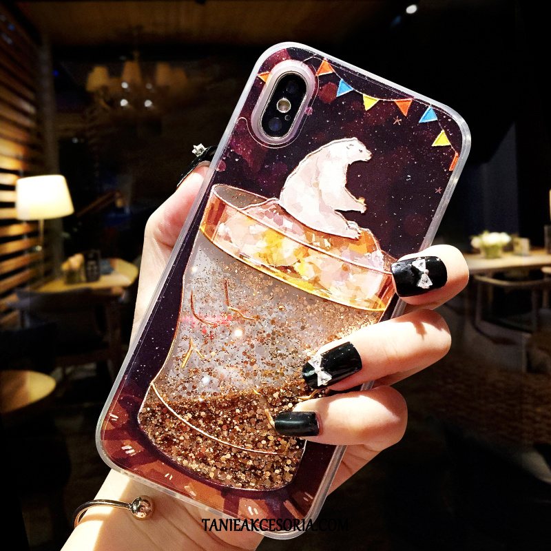 Etui iPhone Xs Max Quicksand Piękny Zakochani, Pokrowce iPhone Xs Max Kreatywne Mały All Inclusive