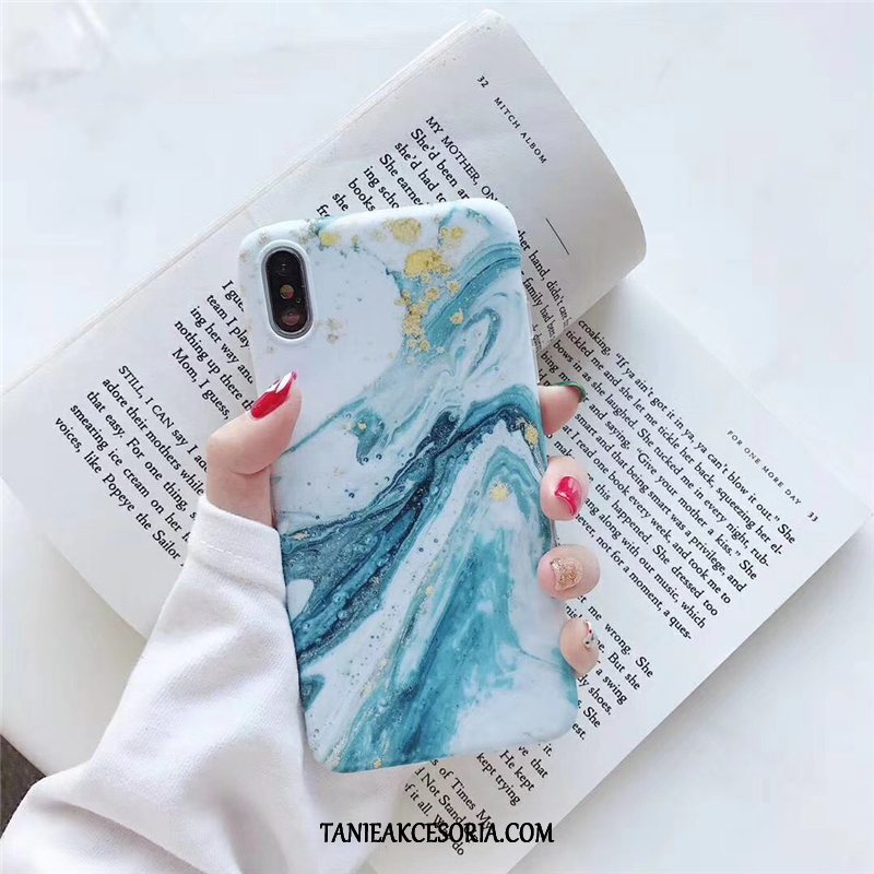 Etui iPhone Xs Max Sztuka Obraz Olejny Niebieski, Pokrowce iPhone Xs Max Kolor Silikonowe Proste