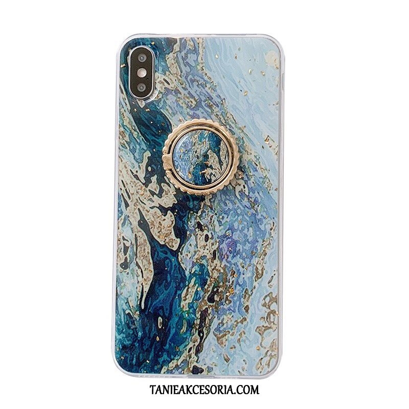 Etui iPhone Xs Max Telefon Komórkowy Złoto Duży, Pokrowce iPhone Xs Max Silikonowe Torby Wspornik