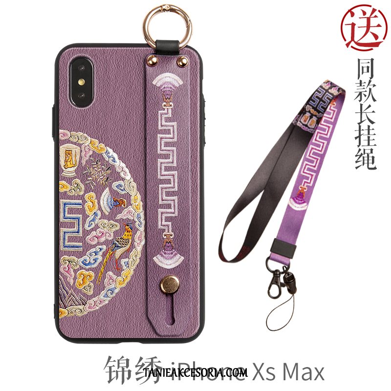 Etui iPhone Xs Max Wiatr Wspornik Chiński Styl, Obudowa iPhone Xs Max Nowy Anti-fall Kreatywne