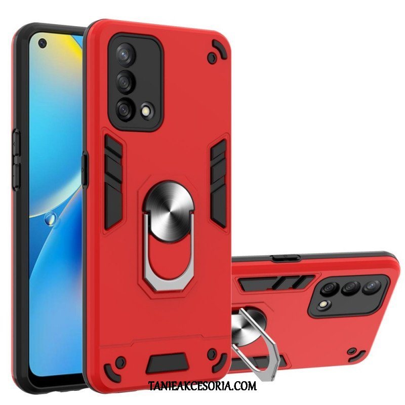 Futerały do Oppo A74 4G Odpinany Metaliczny Wspornik Pierścienia