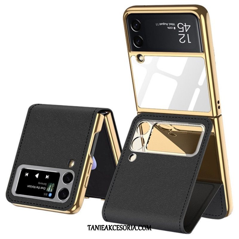 Futerały do Samsung Galaxy Z Flip 3 5G Etui Folio Lustro I Wyjmowany Stojak