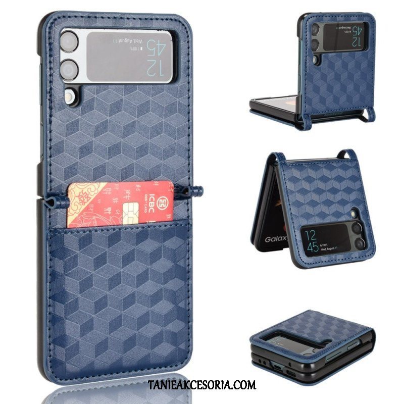 Futerały do Samsung Galaxy Z Flip 4 Etui Folio Sześcian 3d